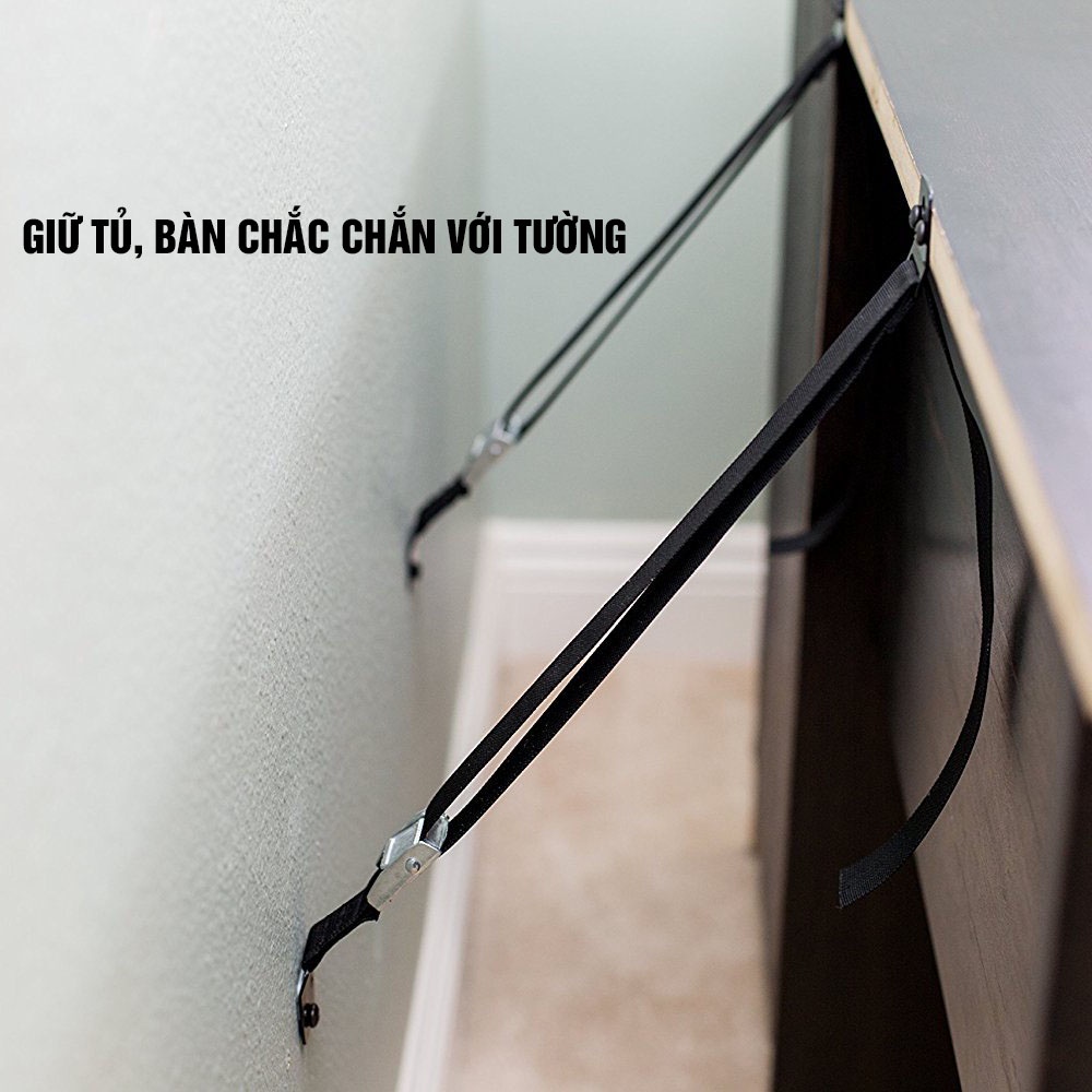 Dây đai giữ chống đổ Tivi, tủ bảo vệ cho trẻ Minh House