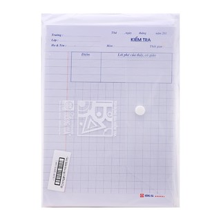 Giấy kiểm tra cấp 1, 2- 3 Hồng Hà