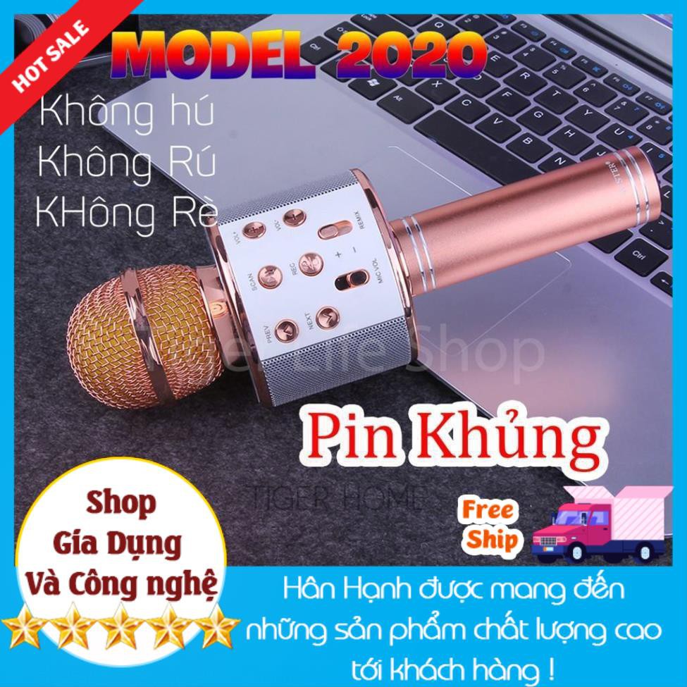 Mic Karaoke Kết Đa Chức năng Kết nối TV, MTB,ĐT,.....kiêm loa bluetooth- kết nối Ra Loa thùng 2021