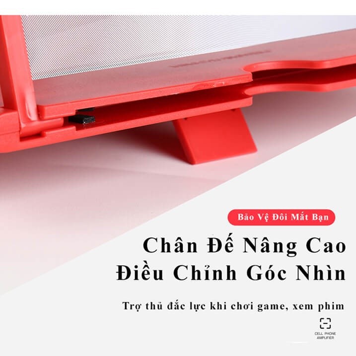 Học Online Tốt HơnKính phóng to màn hình điện thoại 5D 12 inch chống mỏi mắt, phóng đại màn hình siêu lớn sắc net