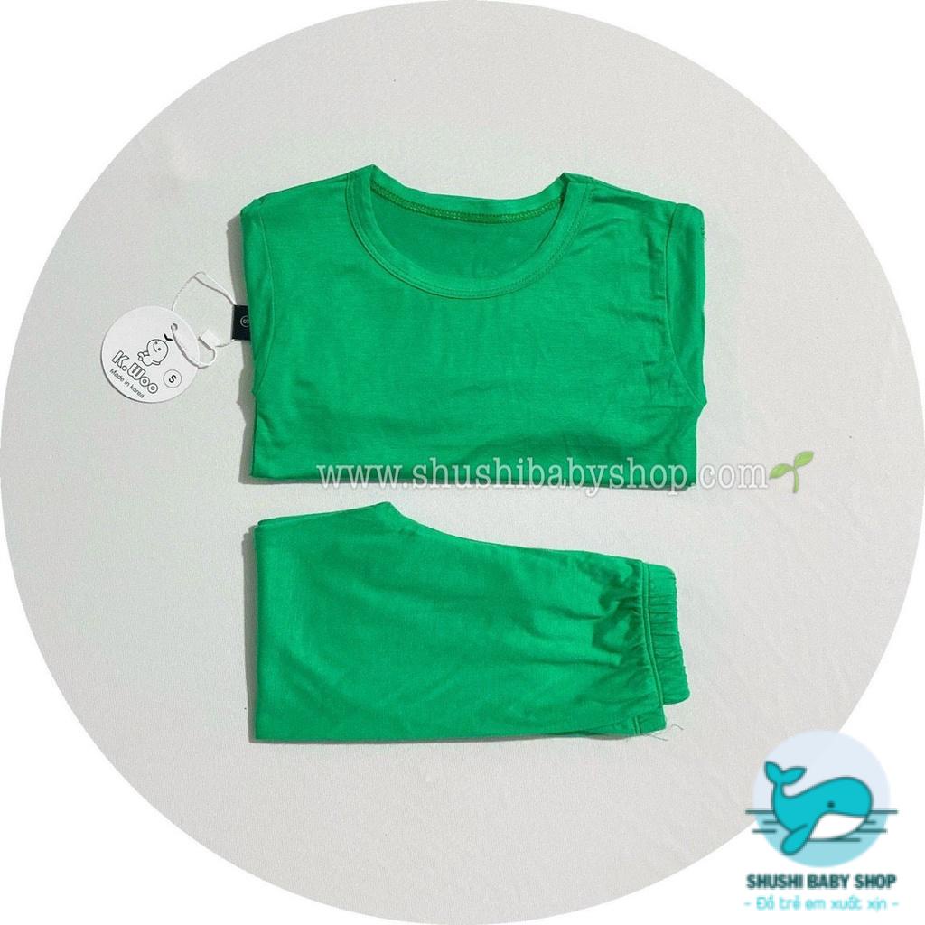 [Có sẵn] [FreeShip] [Ảnh thật] [Giá hủy diệt] Đồ Bộ Dài Tay K.woo/Minky Mom Thun Petit Mềm Mát Trơn Tụt Màu Trơn Siêu Má