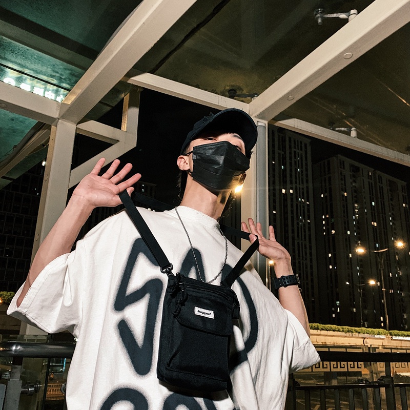 Túi Đeo Chéo Mini Phong Cách Thời Trang Ulzzang Hàn Quốc Dành Cho Nam Giới