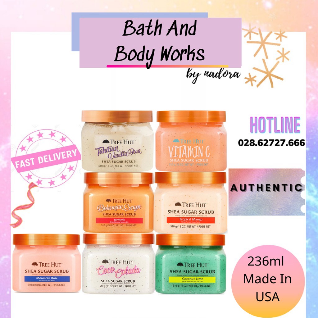 Tẩy Da Chết Toàn Thân Tree Hut Shea Sugar Scrub
