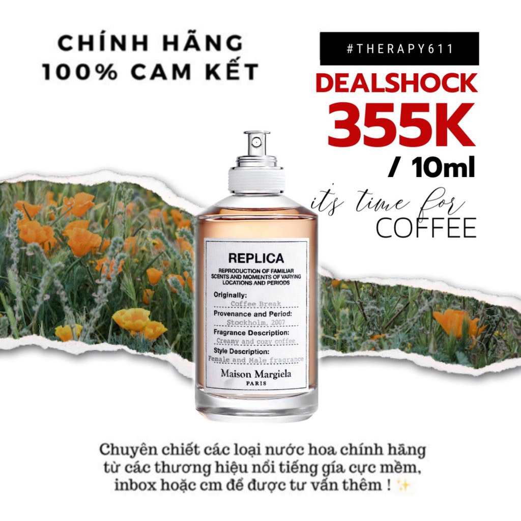 Nước hoa chính hãng Replica Coffee Break Test (5ml/10ml/20ml)✨::..