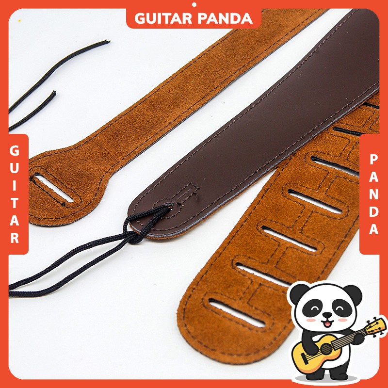 Dây Đeo Đàn Guitar Acoustic Classic Điện Bass Da Bò Cao Cấp Guitar Panda