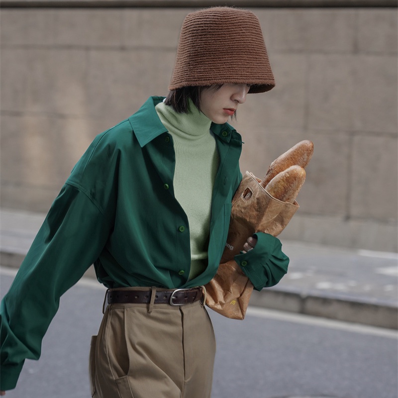 Áo Sơ Mi Hai Dây Màu Xanh Lá Đậm Phong Cách Pháp Độc Đáo Thời Trang Cho Nữ 2022
