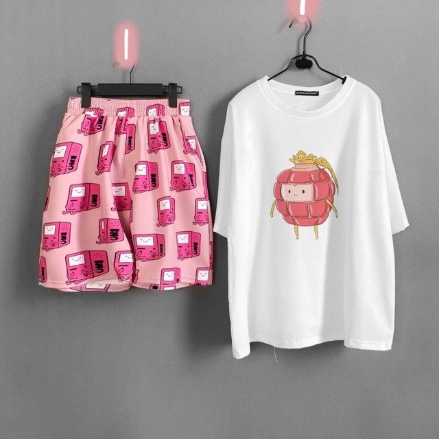 [FREESHIP] Set Bộ Cartoon In hình 3D BMO cực xinh Lapi VN -chất liệu vải thun cotton co dãn 4 chiều,mịn,  freesize <70kg | BigBuy360 - bigbuy360.vn