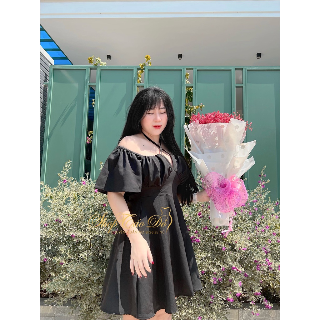 (TÁO ĐỎ BIGSIZE 55-90KG) Váy, Đầm Trễ Ngực Tay Bồng Thiết Kế 2 Dây Phối Nhún Ngực Sang Chảnh D53 (ảnh thật shop chụp)🍎🍎🍎 | BigBuy360 - bigbuy360.vn