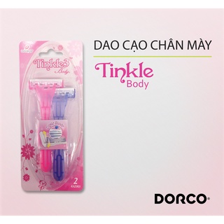 Vỉ 02 dao cạo Hàn Quốc cho nữ 3 lưỡi DORCO Tinkle 3 body