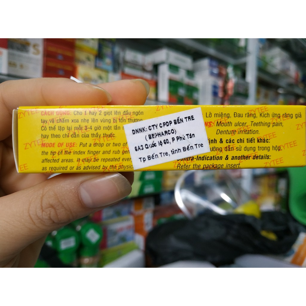 Zytee gel sát trùng giảm đau tuýp 10ml | BigBuy360 - bigbuy360.vn