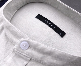 Áo sơmi cổ trụ Linen An.Dew (hình thật shop tự chụp)