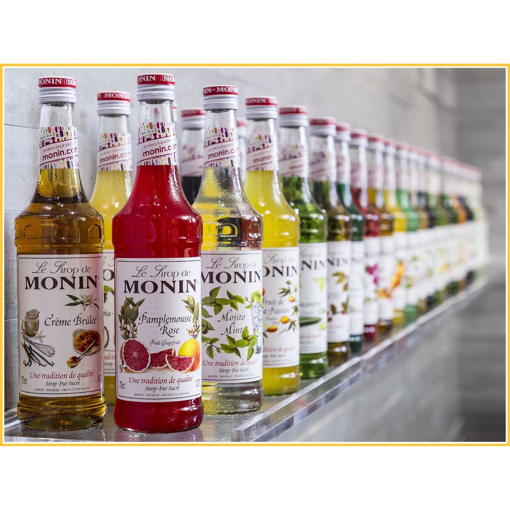 Siro Monin Chanh Vàng 700ml - Monin Lemon Glasco Syrup