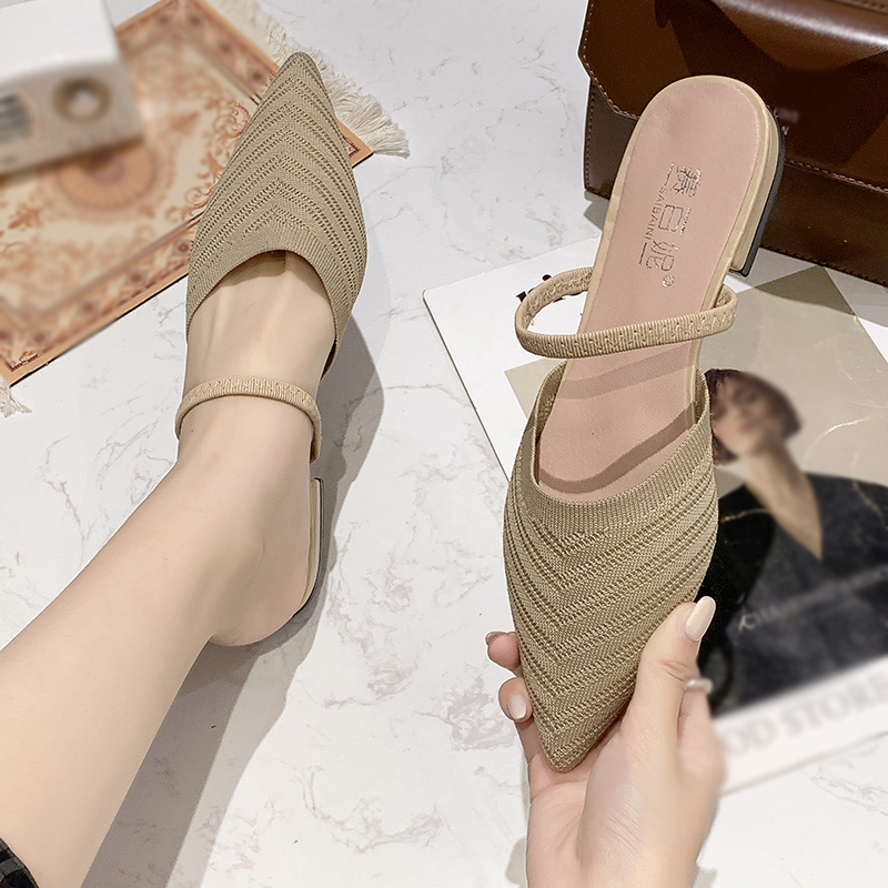 Giày bệt Mules mũi nhọn thời trang cho nữ | BigBuy360 - bigbuy360.vn