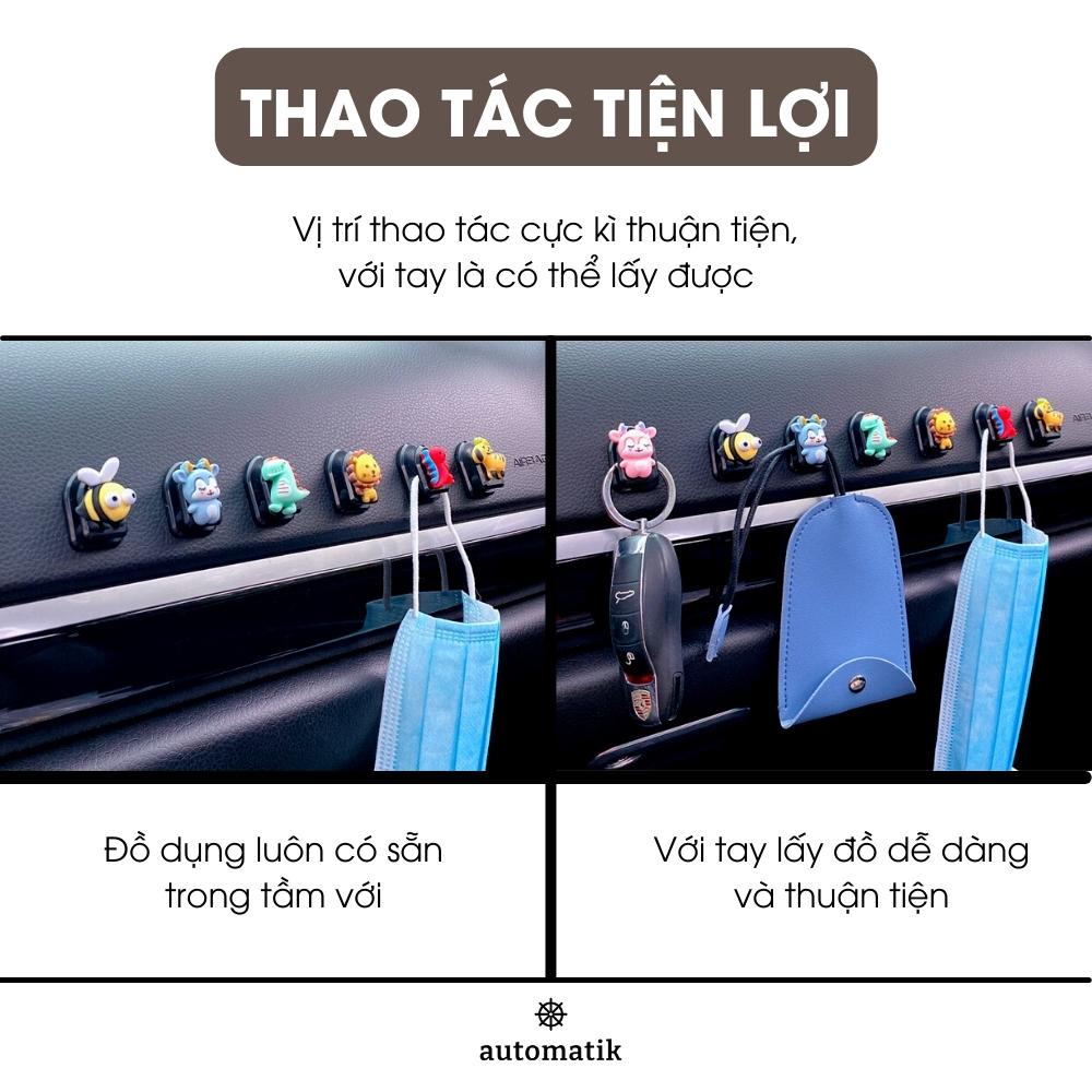 Phụ Kiện Móc Treo Đồ Chìa Khóa Tai NgheDán Bên Trong Ô Tô Xe Hơi Đa Năng Tiện Lợi Decor Trang Trí Dễ Thương - Automatik