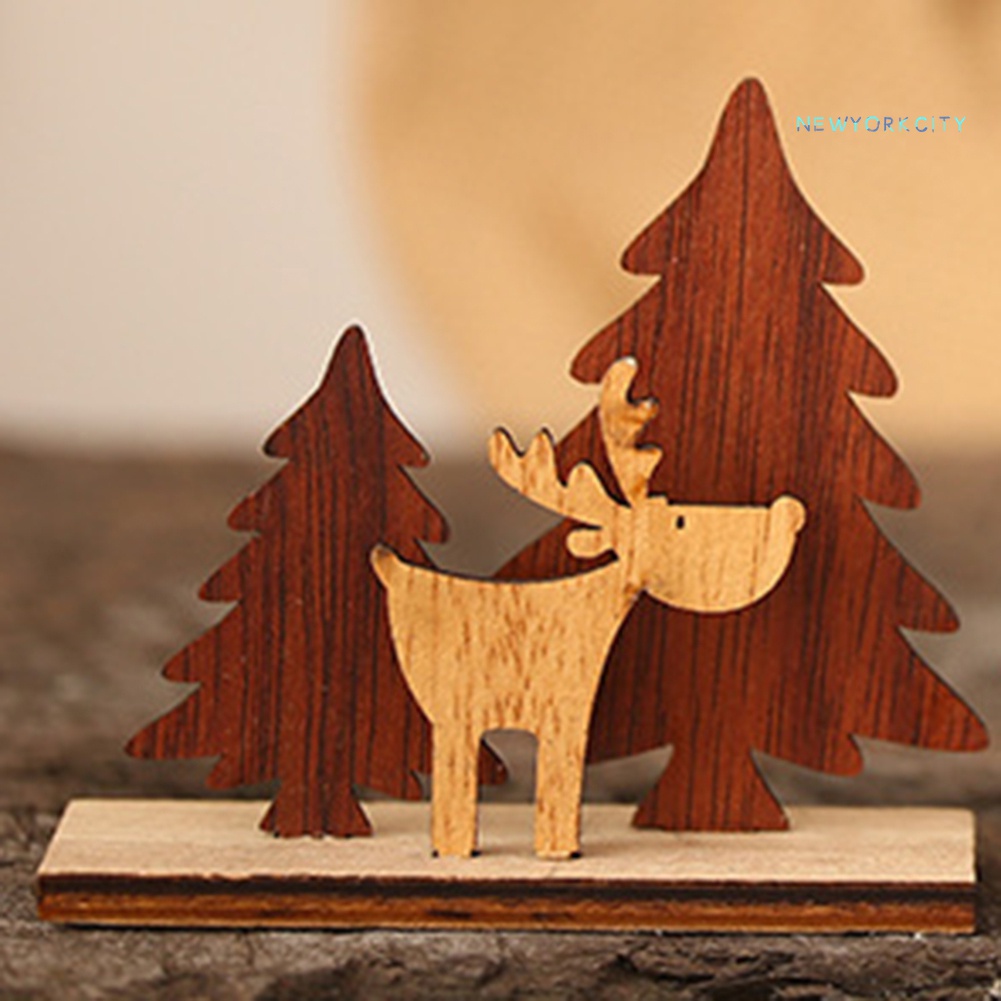 Phụ Kiện Treo Trang Trí Cây Thông Giáng Sinh Bằng Gỗ DIY