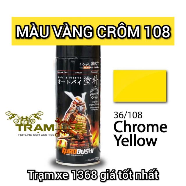  SƠN SAMURAI SƠN XỊT MÀU VÀNG CROM 108