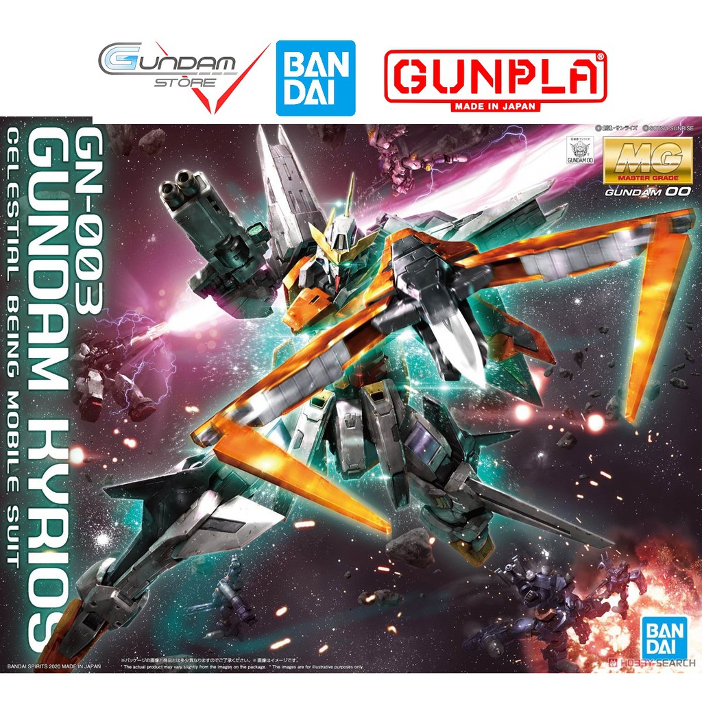 Gundam Bandai MG Kyrios 1/100 00 GN-003 Mô Hình Nhựa Đồ Chơi Lắp Ráp Anime Nhật