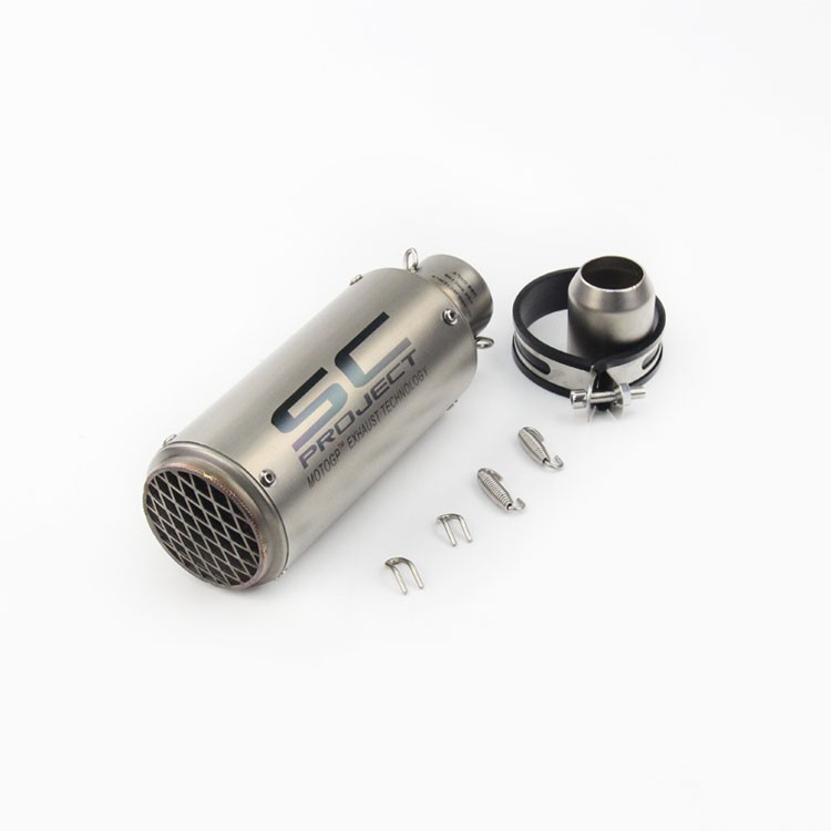 Ống Xả Nhiệt 51mm/60mm Bằng Sợi Carbon Cho Xe Mô Tô