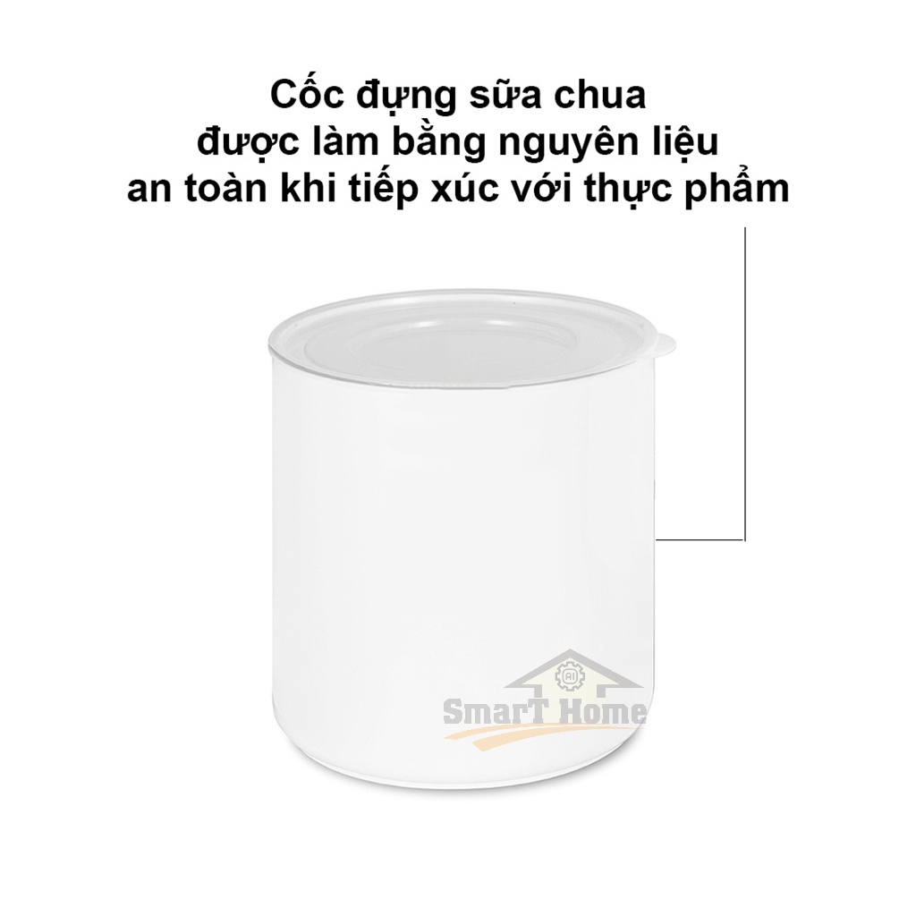 Máy Làm Sữa Chua Lock Lock EJY110SLV , Máy Ủ Sữa Chua Mini Dung Tích 1L Nắp Đậy Trong Suốt - Bảo Hành 12 Tháng