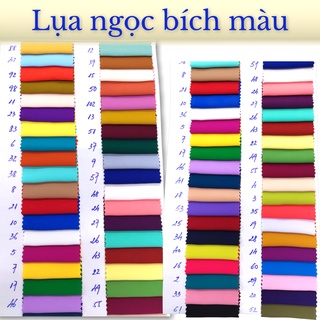Vải lụa Ngọc bích màu