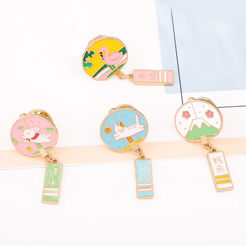 Ghim Cài Áo Kiểu Dáng Hoạt Hình Nhật Bản Xinh Xắn