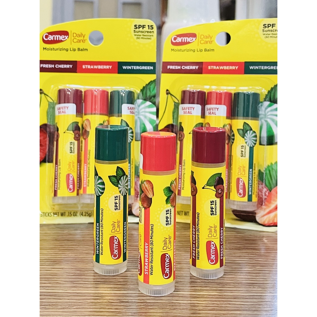Son dưỡng môi Carmex hàng nội địa Mỹ các màu