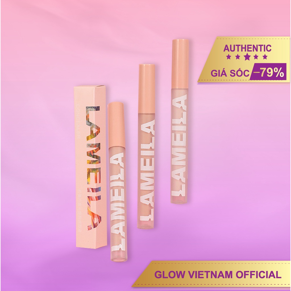 Kem che khuyết điểm mịn lì hợp mọi tông da kiểm soát dầu Lameila Concealer The Saem Cover Perfection - Glow Vietnam