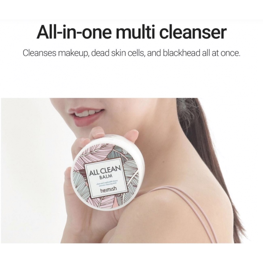 Sáp tẩy trang làm sạch sâu cho da makeup đậm lành tính cho mọi loại da Heimish All Clean Balm