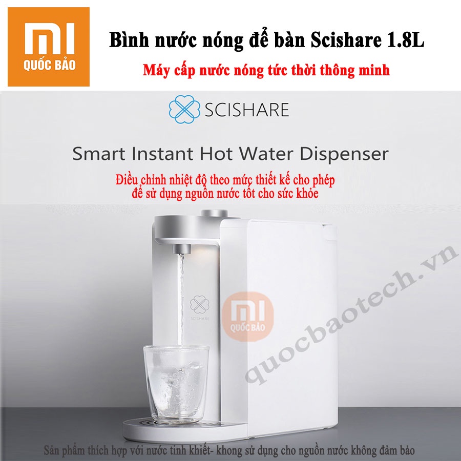 Bình đun nước siêu tốc để bàn Xiaomi Scishare 1.8L