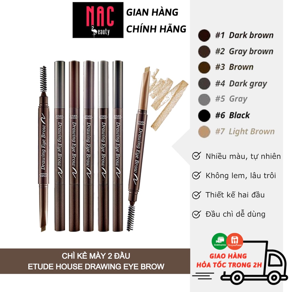 Chì Kẻ Mày 2 Đầu Etude House Drawing Eye Brow