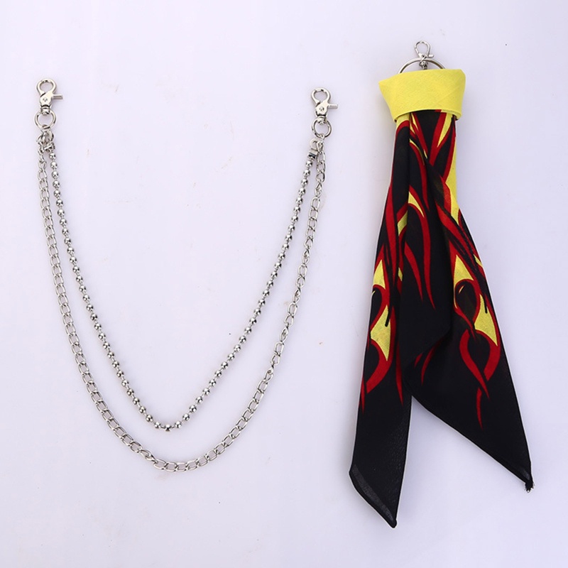 Ví Đựng Tiền Xu Phối Dây Xích Phong Cách Punk Hip Hop Cá Tính