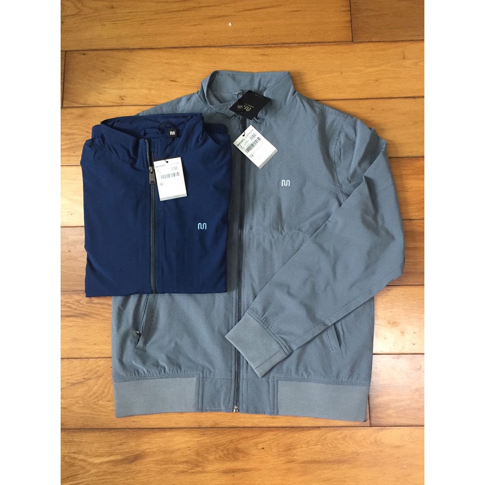 Áo khoác gió Insidemen IJK016W1 2 lớp, tay và gấu bo chắc chắn, cổ bẻ nhỏ