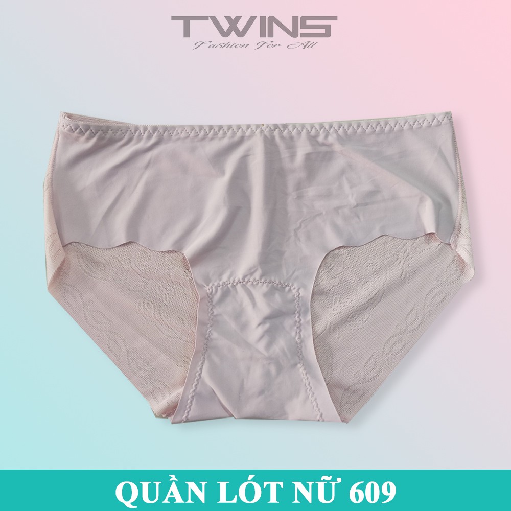 Quần lót nữ thun lạnh trơn cao cấp Thịnh Phát 609 lưng nhỏ chất mềm mịn thoáng mát không lộ đường may size dưới 60kg