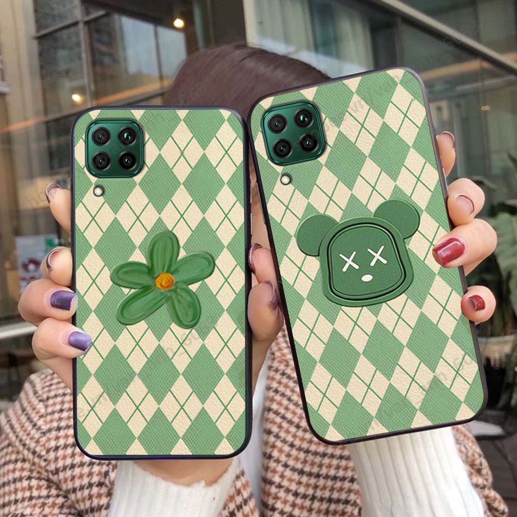 Ốp lưng Huawei Nova 7i in hình hoa, gấu rich bear nghệ thuật, thời trang