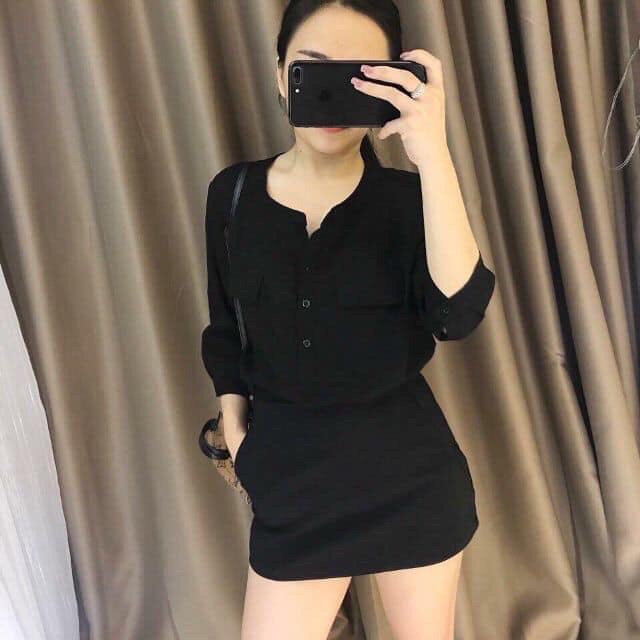 Chân váy chữ A 3 màu -HÌNH THẬT dáng chữ A xoè nhẹ.