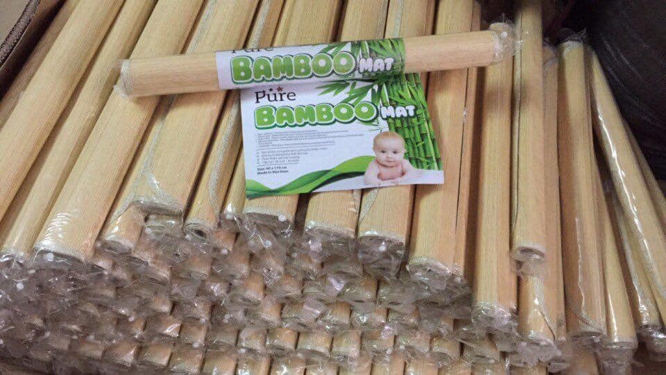 Chiếu tăm tre Bamboo cho bé nằm nôi bỏ cũi cho trẻ