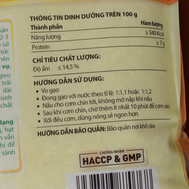 Túi 5kg Gạo Thơm Thượng Hạng Neptune ( Bao bì mới)