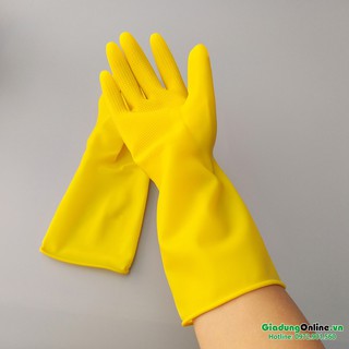 [Lock&Lock] Găng tay cao su tự nhiên ETM803Y Size M dài 32cm