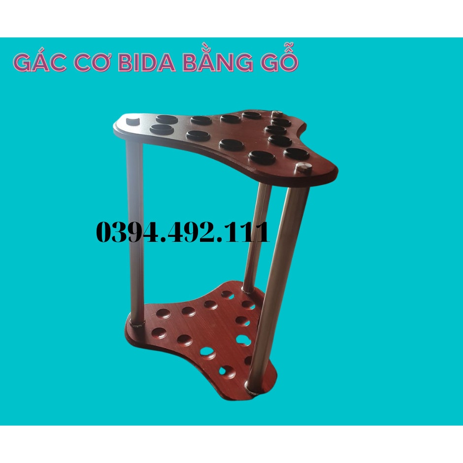 Giá để cơ bida bằng gỗ