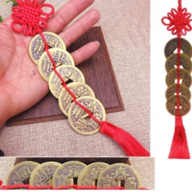 Dây ĐỒNG XU NGŨ PHÚC MAY MẮN
