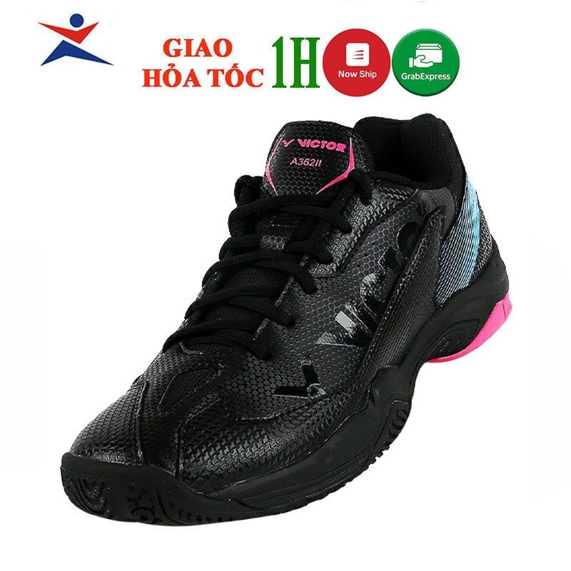 Giày thể thao cầu lông VICTOR A362 II CM mẫu mới dành cho nam nữ màu đen mẫu mới