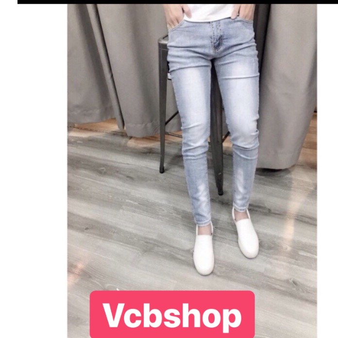 QUẦN JEAN NAM TRƠN WASH PHONG CÁCH Vcbshop