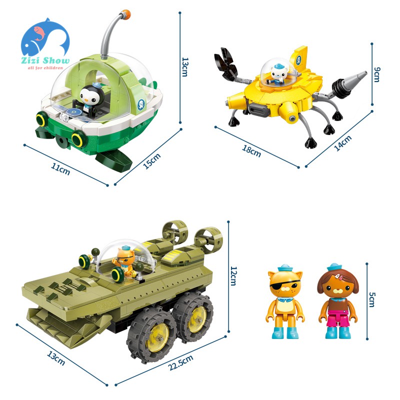 Set đồ chơi lắp ráp mô hình The Octonauts sáng tạo cho bé