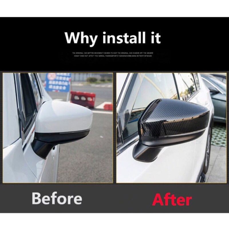 Bộ ốp gương xe Mazda CX5 2018+ vân cacbon cao cấp
