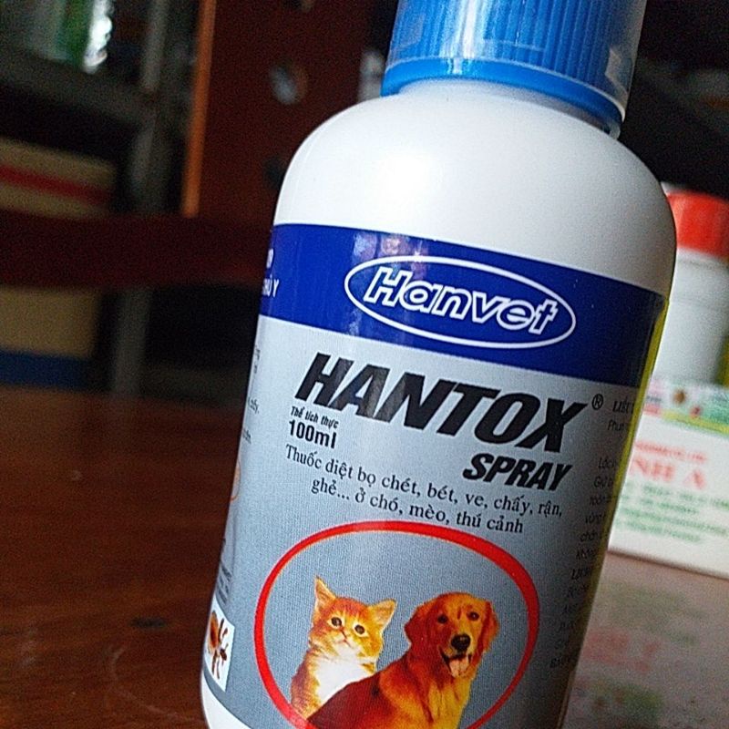 Han tox spray xịt ve ghẻ chấy rận hantox spay cho chó mèo thú cảnh gia súc gia cầm