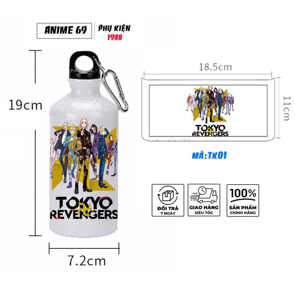 Bình giữ nhiệt nhôm 500 ml - anime