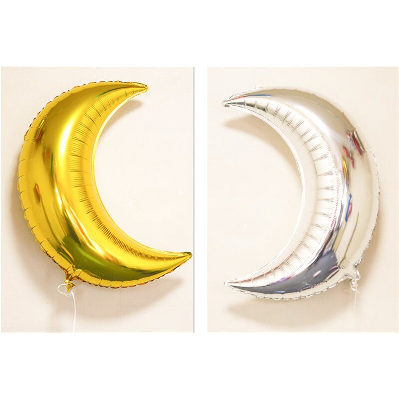 Bóng nhôm hình mặt trăng size to 28inch 72cm