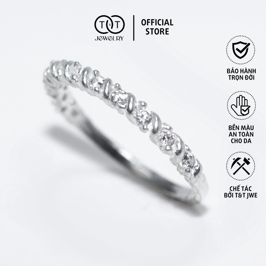 Nhẫn Bạc Nữ s925 T&amp;T Jewelry Sweet Love cấp NN017