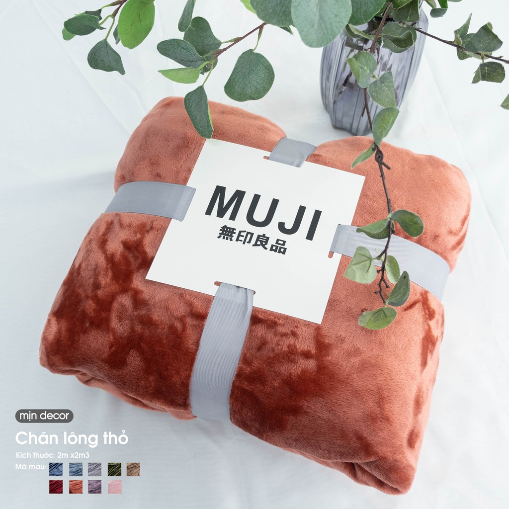 (Live) Chăn Lông Thỏ ☀️FREESHIP☀️ Chăn Lông Tuyết Muji ULTIMATE BLANKET - Chăn Hè Thu Đông Cao Cấp