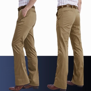 Quần kaki ống loe phong cách Hàn Quốc mới cho nam